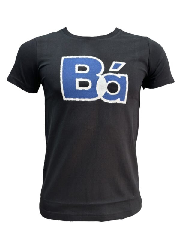 Bá Logo Men's Black Round Neck T-Shirt - XXXL