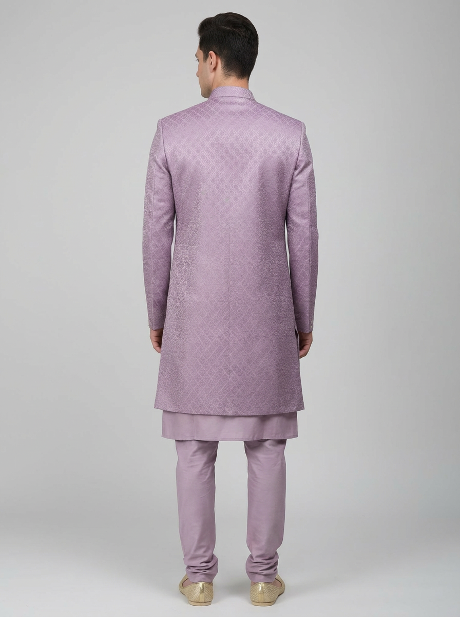 J.M. HENARI Men’s Jacquard Indo-Western Set - Image 2