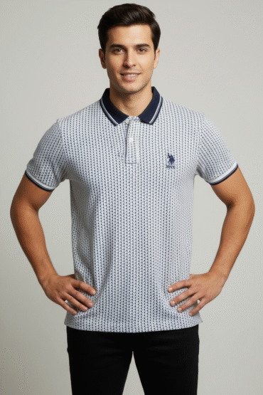 US Polo Men’s Premium Printed Polo T-Shirt