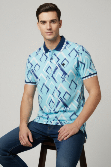 DUKE Men’s Printed Polo T-Shirt