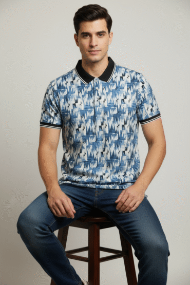 Status Quo Men’s Printed Polo T-Shirt