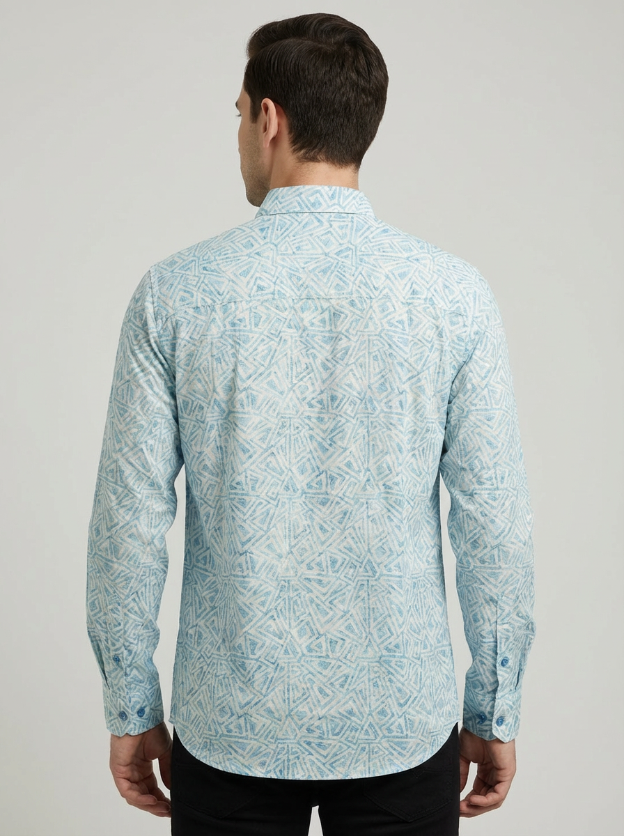 Crimsoune Club Men’s Printed Cotton Shirt - Image 2