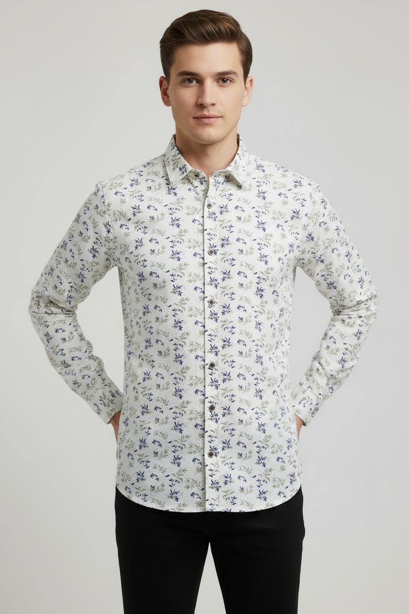 Pepe Jeans Men’s Printed Cotton Shirt - Image 2