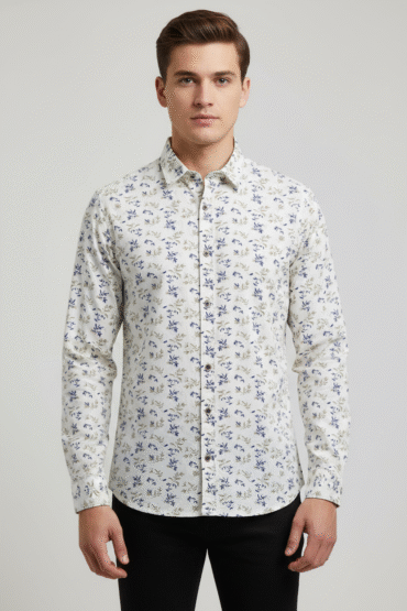 Pepe Jeans Men’s Printed Cotton Shirt