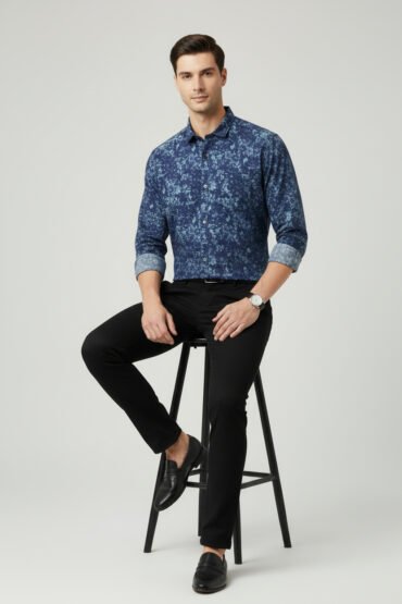 Turtle Premium Printed Slim Fit Shirt