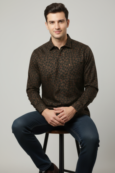 Redefine Your Style with the Turtle Geometric Print Shirt